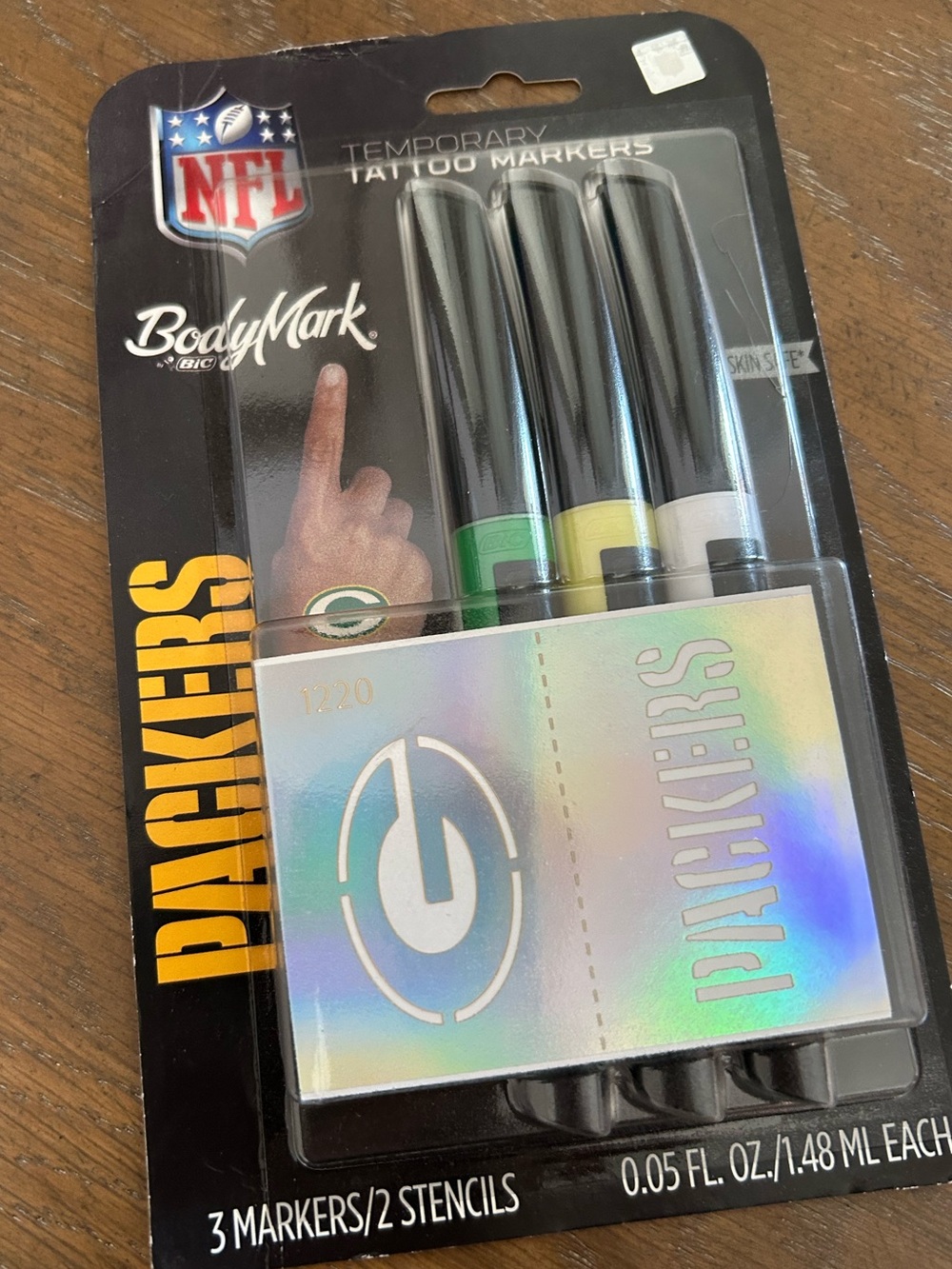 Packers Temporary Tattoo Markers(new)